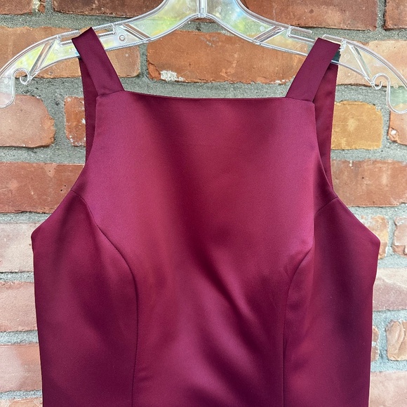 Alfred Angelo Burgundy Prom / Bridesmaid Gown - Picture 2 of 7